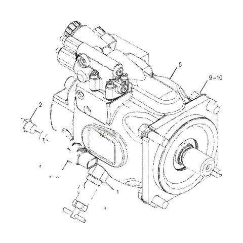 Hydraulic Piston Pump 3073069 Suitable for CAT Backhoe Loader 390D Hydraulic Pump Parts 307-3069 3073069